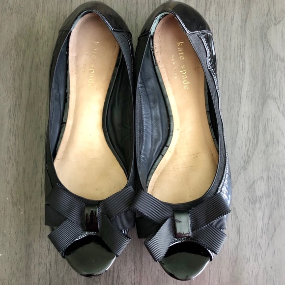 Kate Spade Women’s Peep Toe Flat Sz 7 - Picture 2 of 5